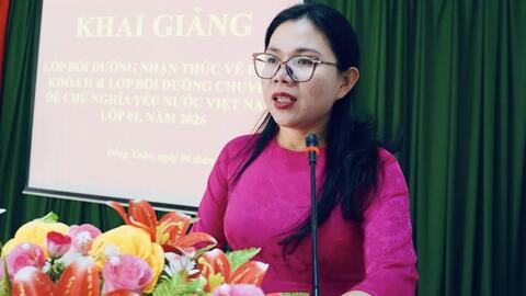 Các xã Đồng Xuân, Xuân Phước, Xuân Lãnh, Phú Mỡ phối hợp tổ chức khai giảng lớp bồi dưỡng nhận thức về Đảng khóa II năm 2026