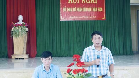 Đảng ủy xã Đồng Xuân tổ chức hội nghị đối thoại trực tiếp với Nhân dân quý I năm 2026