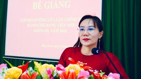 Đồng Xuân: Bế giảng lớp bồi dưỡng lý luận chính trị dành cho Đảng viên mới khóa III, năm 2026