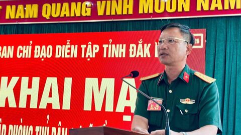 Xã Đồng Xuân: Tổ chức thành công cuộc diễn tập Phòng thủ dân sự ứng phó bão lũ năm 2026