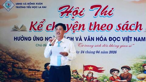 Trường Tiểu học La Hai tổ chức thi kể chuyện theo sách năm học 2025 – 2026