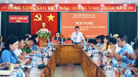 Đồng Xuân: Tổ chức Hội nghị thực hiện quy trình rà soát, bổ sung quy hoạch cán bộ